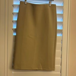 Catherine beige pencil skirt